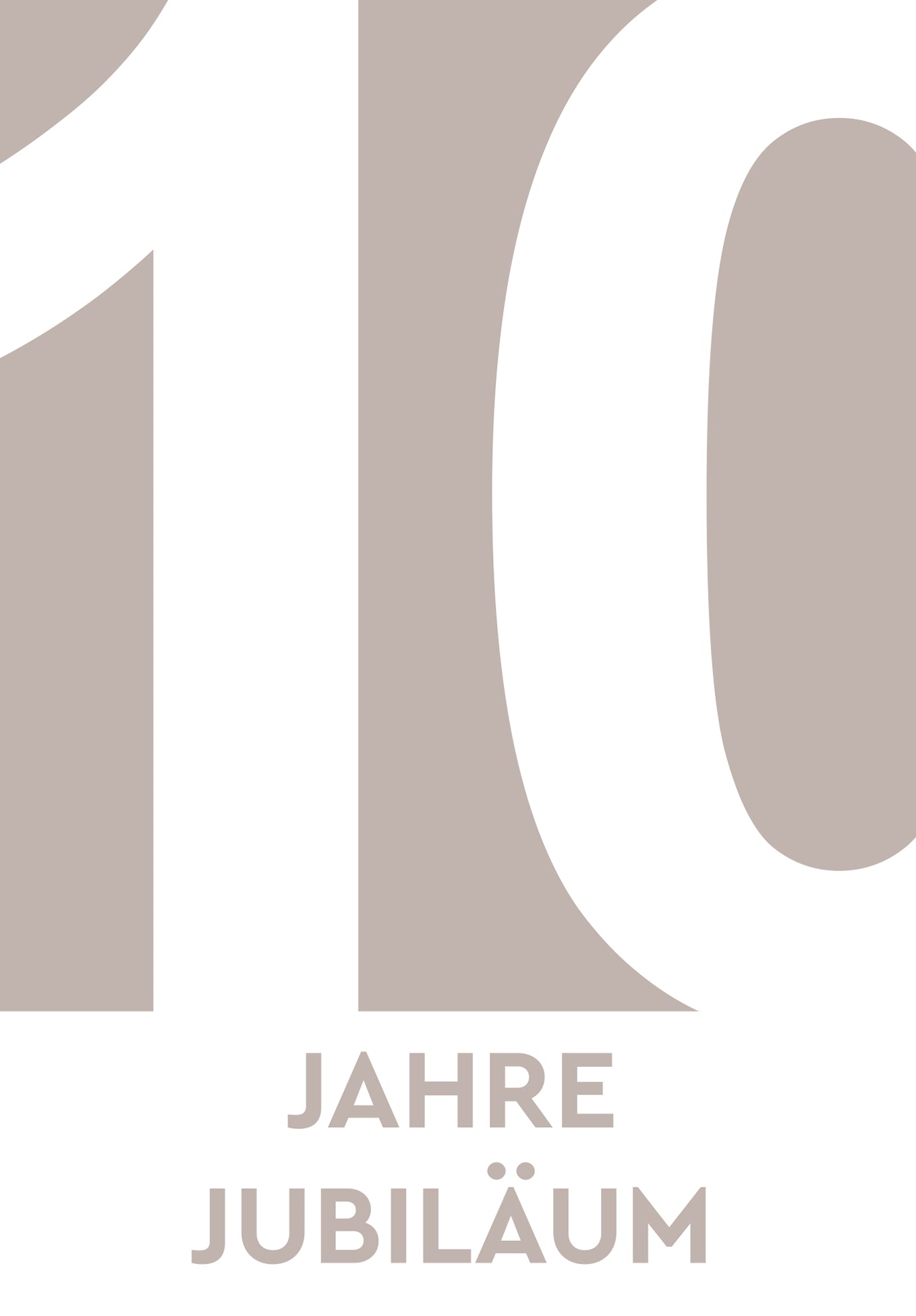 10 Jahre Jubiläum - Beige