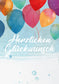 Herzlichen Glückwunsch - Bunte Ballons Wunschgutschein