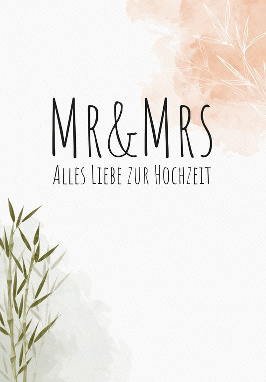 Mr & Mrs - Pflanzen Wunschgutschein