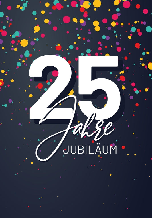 25 Jahre Jubiläum - Konfetti