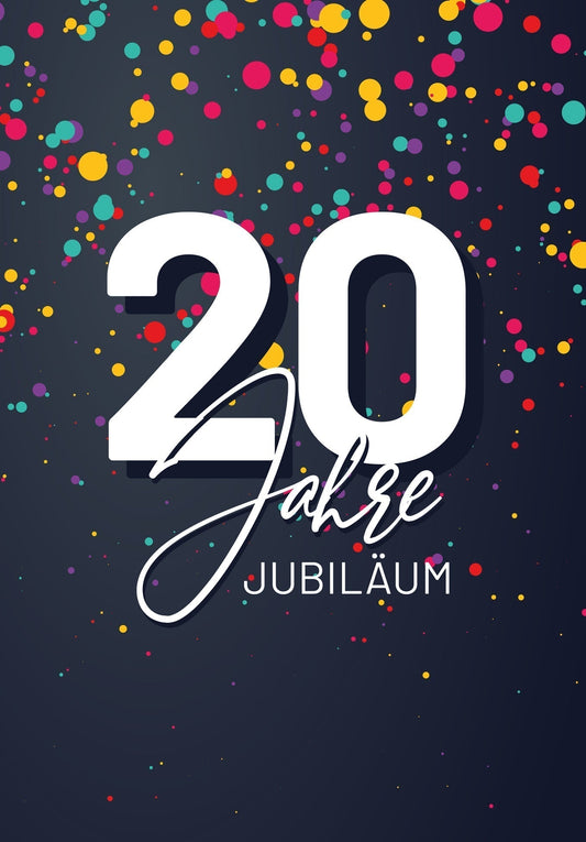 20 Jahre Jubiläum - Konfetti