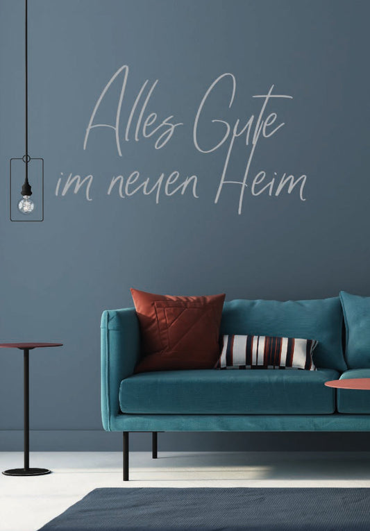 Alles Gute Heim - Sofa Blau