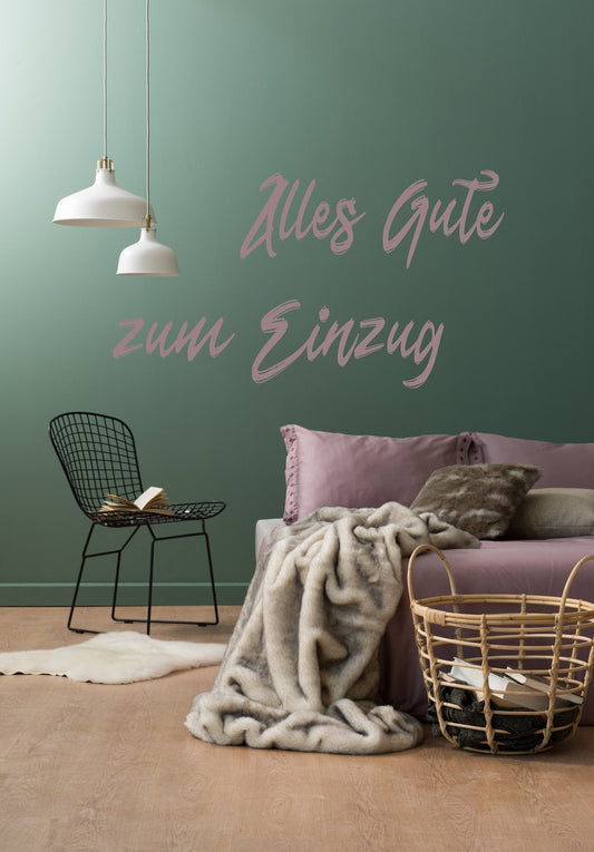 Alles Gute Einzug - Sofa Lila Mitarbeitergutschein