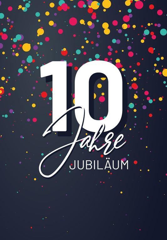 10 Jahre Jubiläum - Konfetti