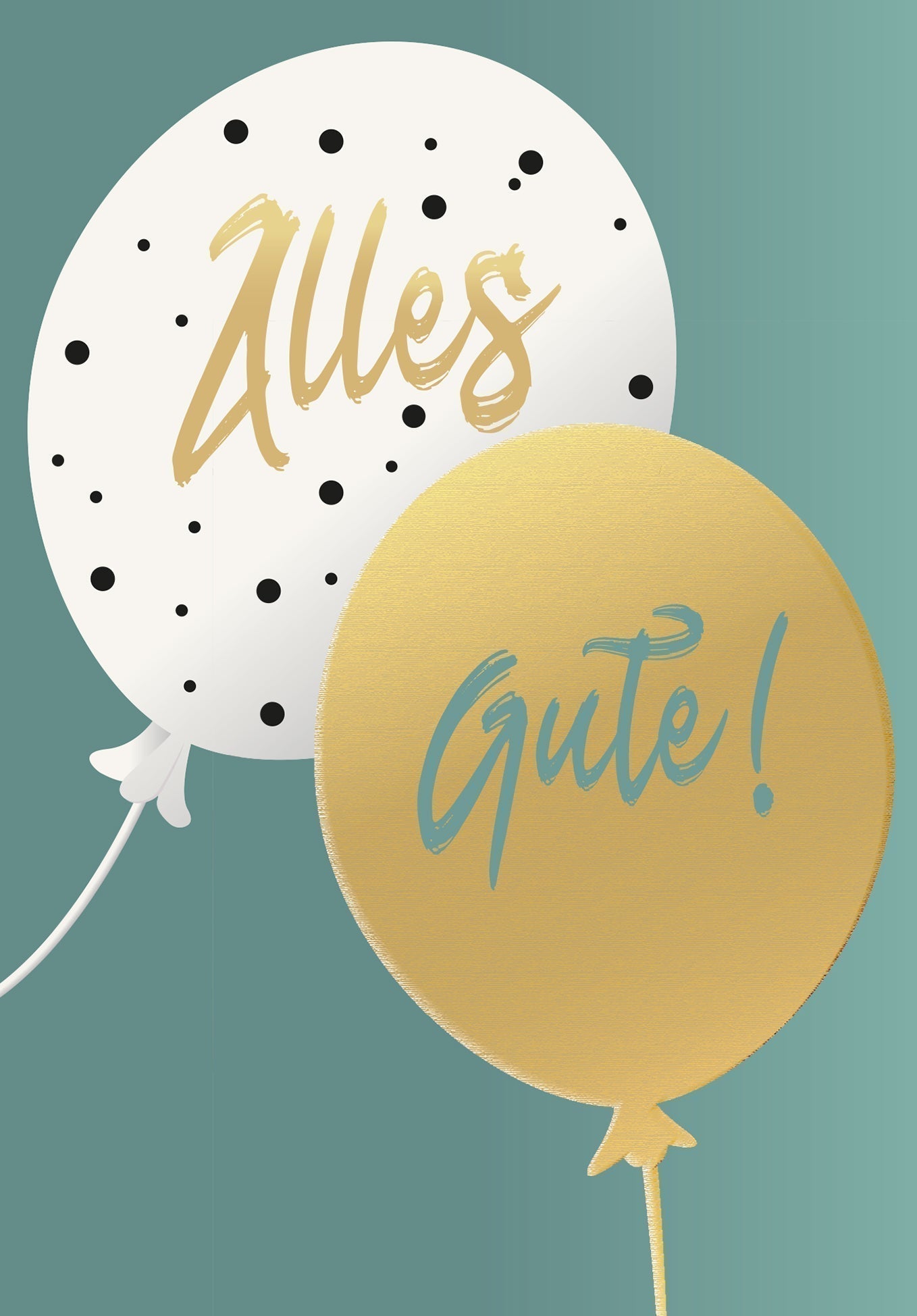 Alles Gute - Ballons Gold (Gutscheinwert)