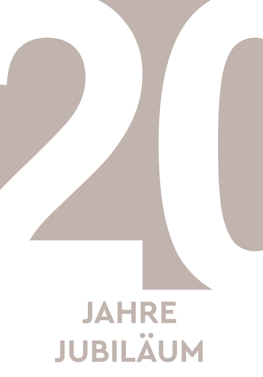 20 Jahre Jubiläum - Beige