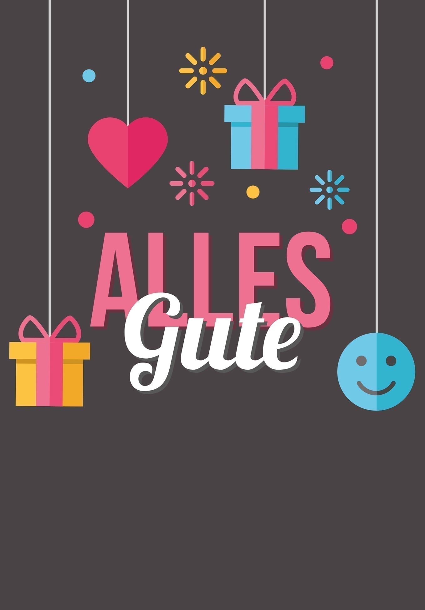 Alles Gute - Smiley (Gutscheinwert)