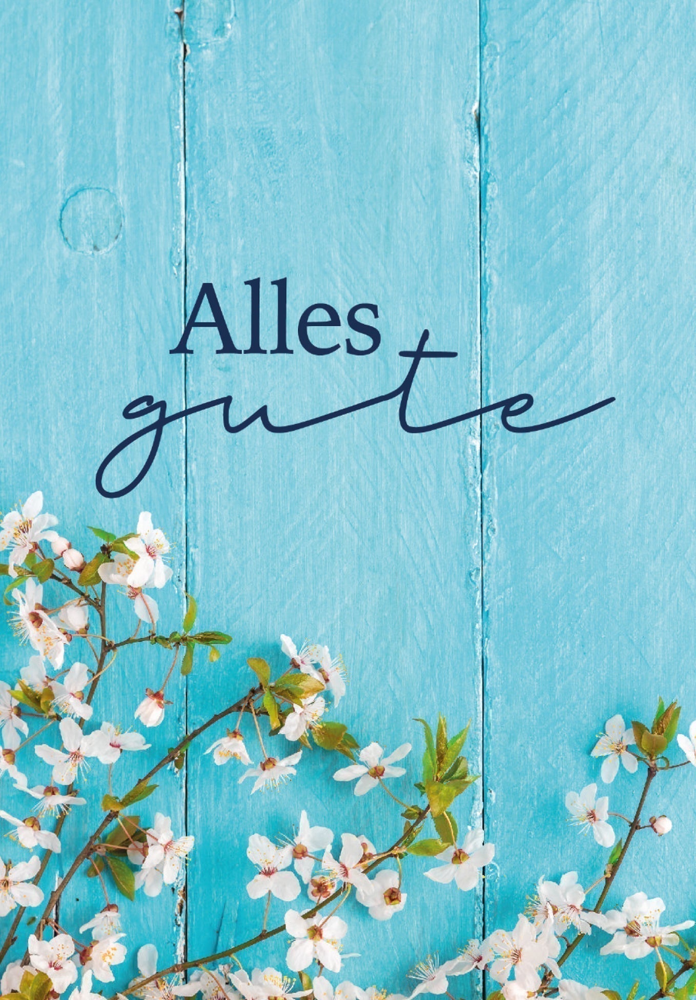 Alles Gute - Blau Holz (Gutscheinwert)