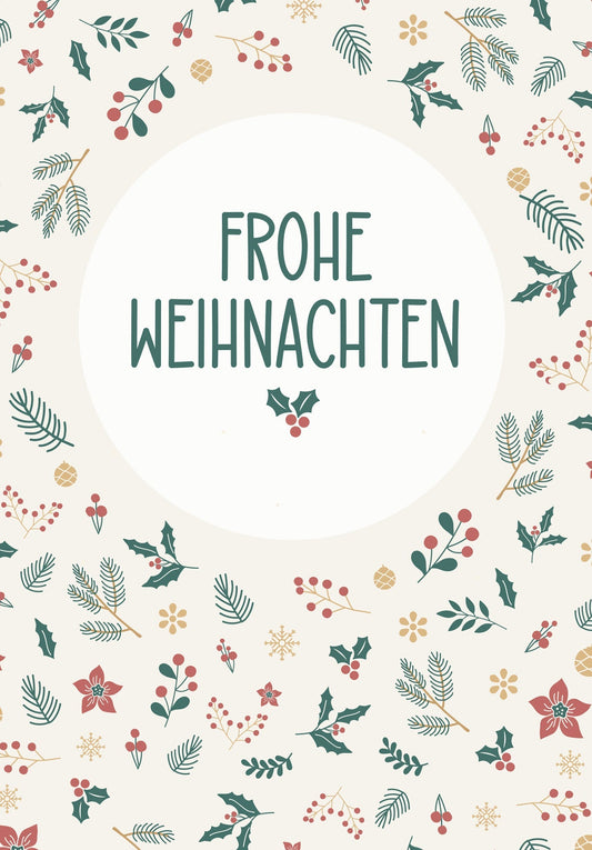 Frohe Weihnachten - Zweige