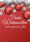 Frohe Weihnachten - Rot Wunschgutschein