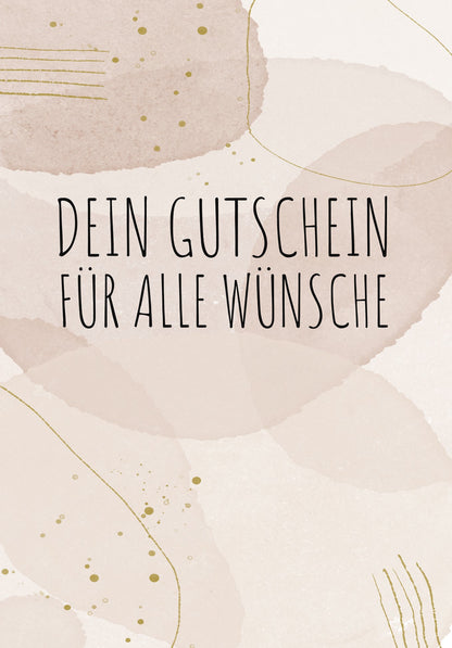 Für alle Wünsche - Beige (Gutscheinwert)