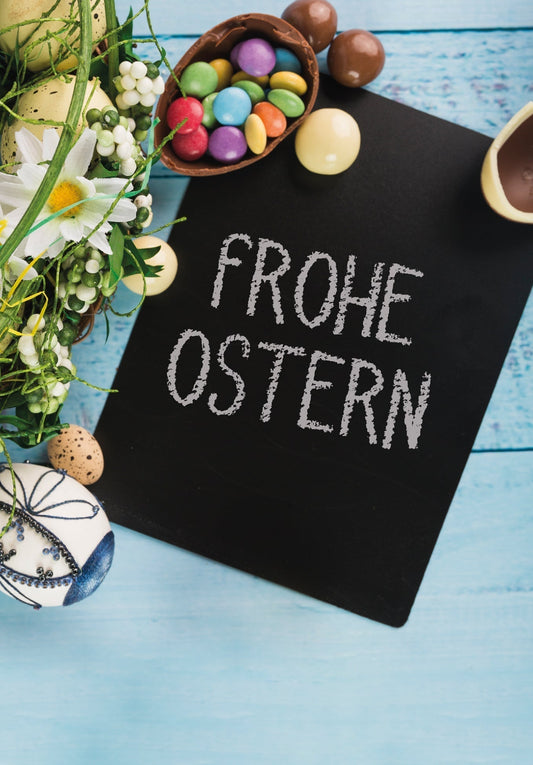 Frohe Ostern - Tafel