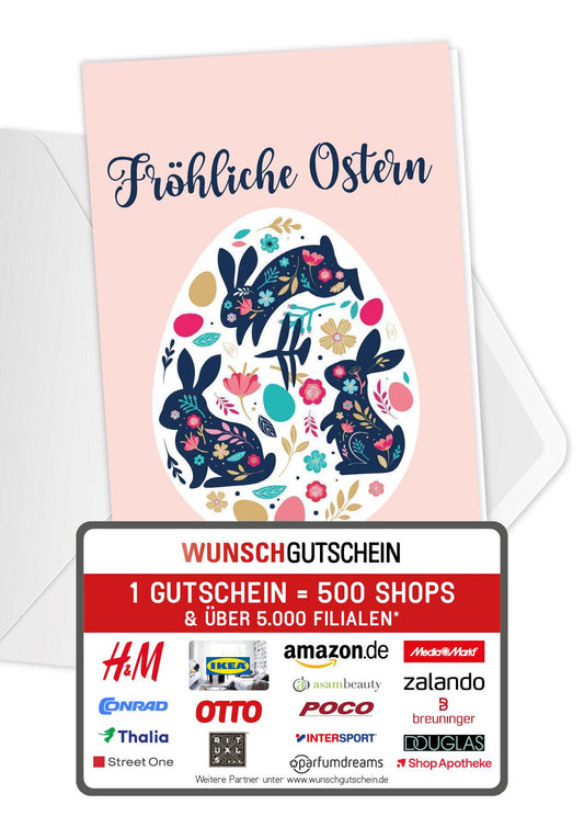 Fröhliche Ostern - Osterei Bunt