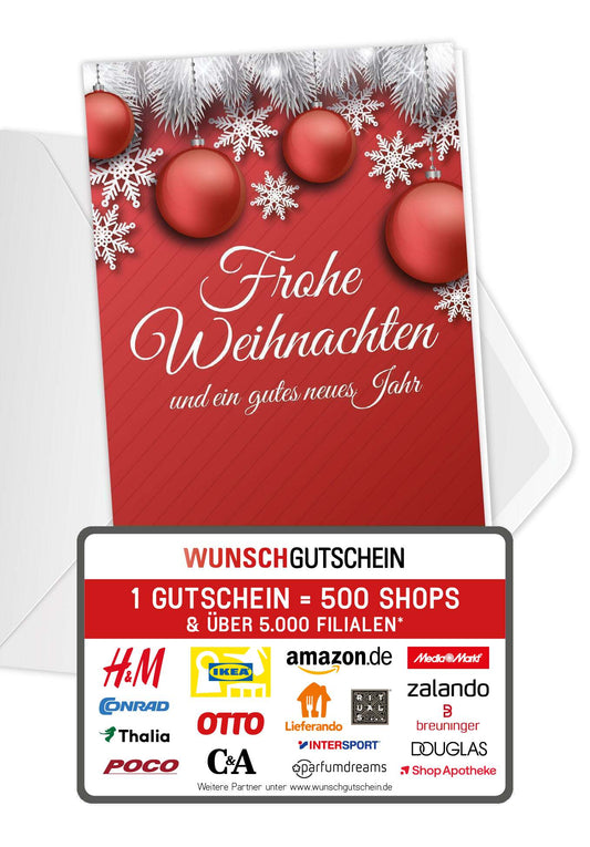 Frohe Weihnachten - Rot