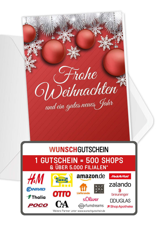 Frohe Weihnachten - Rot