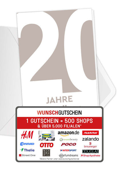 20 Jahre Jubiläum - Beige