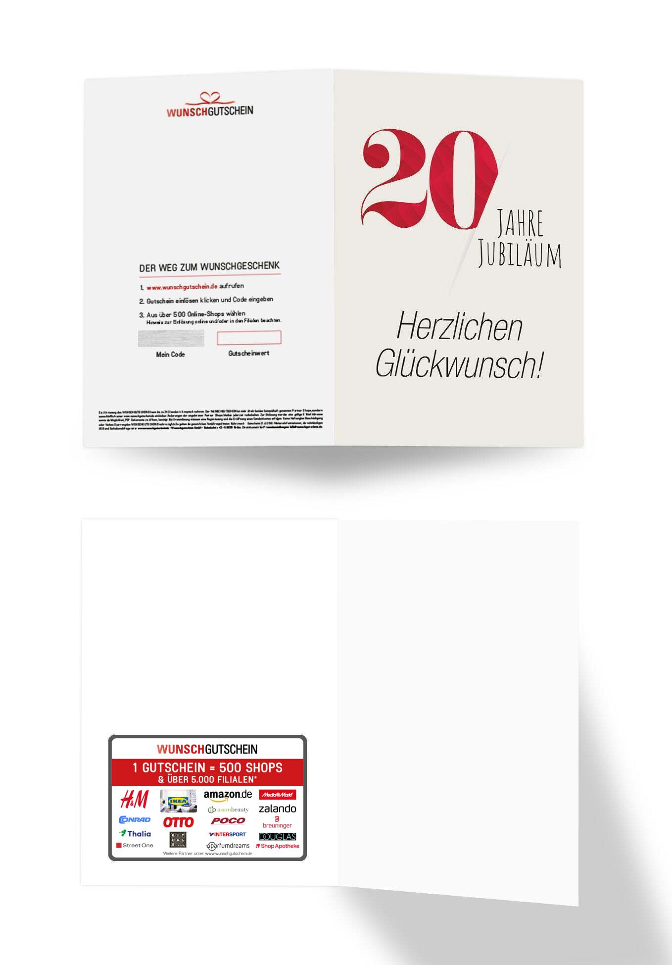 20 Jahre Jubiläum - Rot