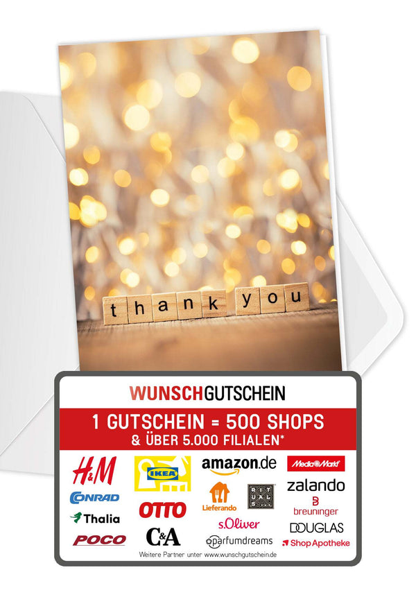 Thank you - Würfel
