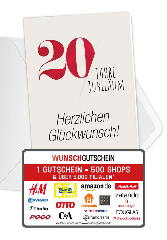 20 Jahre Jubiläum - Rot