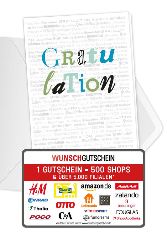 Gratulation - Grau