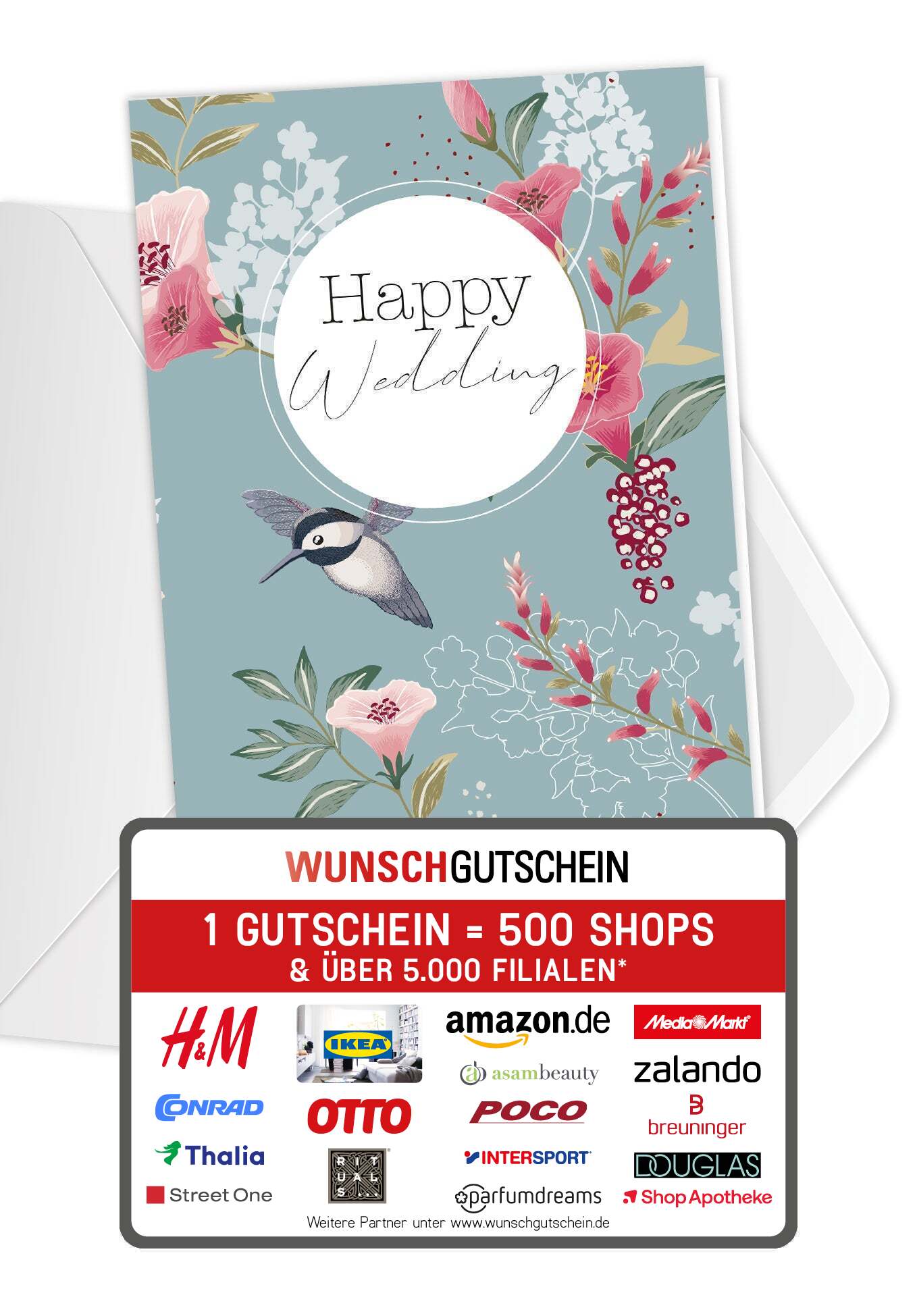 Happy Wedding - Vogel (Gutscheinwert)