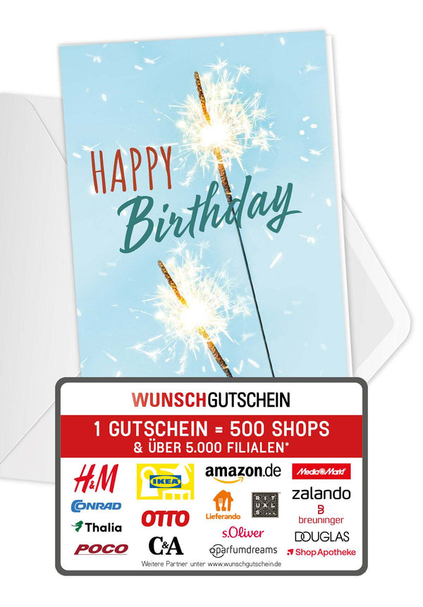 Happy Birthday - Wunderkerze