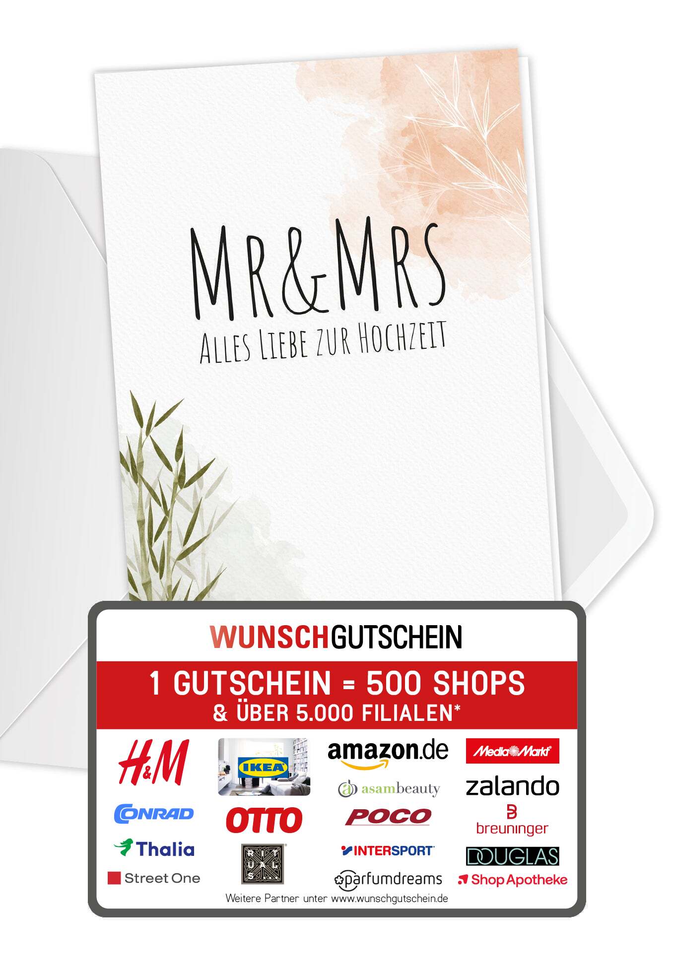Mr & Mrs - Pflanzen Wunschgutschein