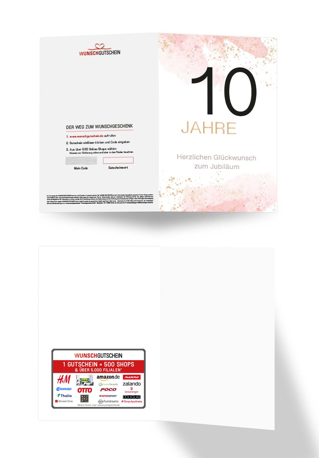 10 Jahre Jubiläum - Rosa Gold (Gutscheinwert)