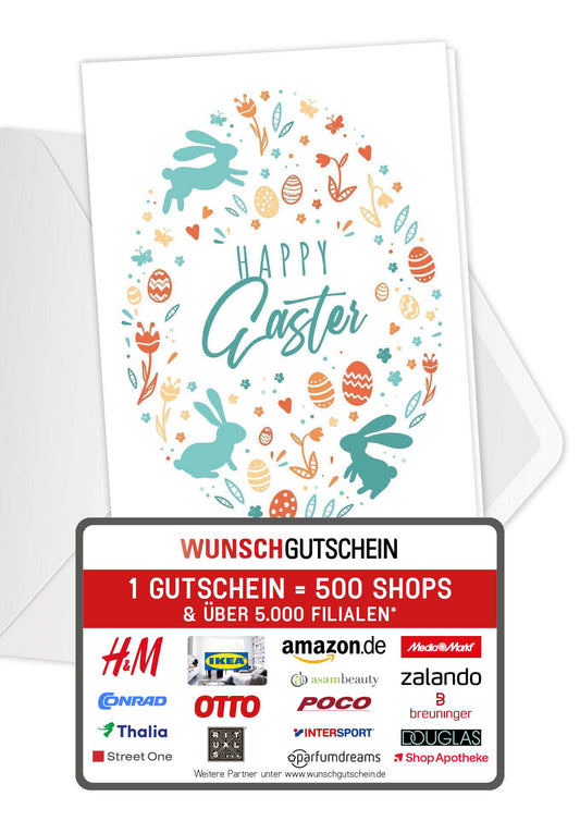 Happy Easter - Ei Bunt Wunschgutschein
