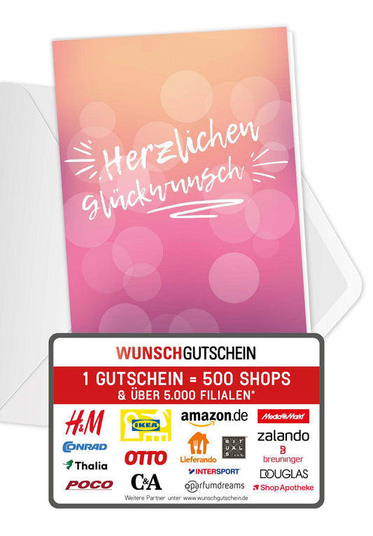 Herzlichen Glückwunsch - Pink