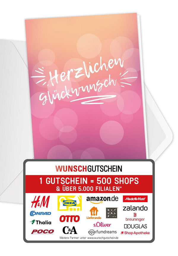 Herzlichen Glückwunsch - Pink