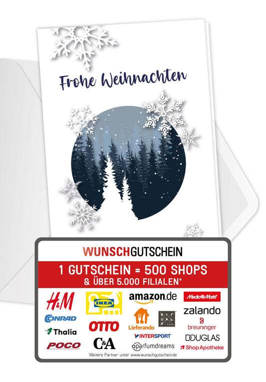 Frohe Weihnachten - Schneekugel