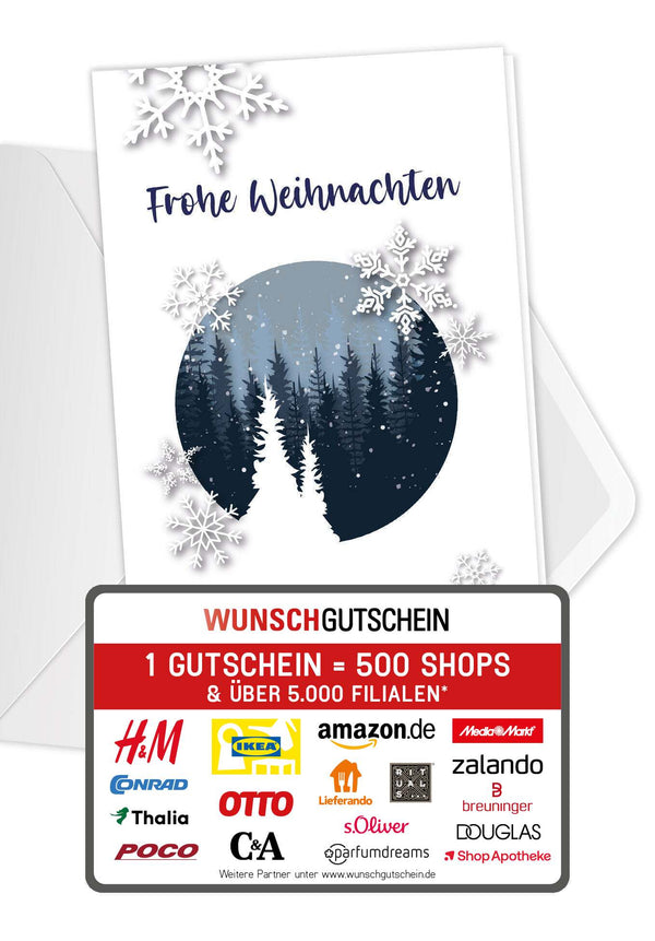 Frohe Weihnachten - Schneekugel