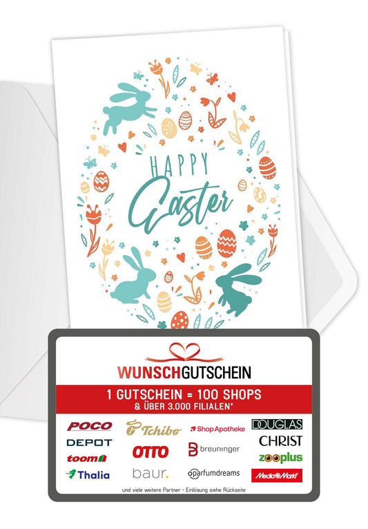 Happy Easter - Ei Bunt Mitarbeitergutschein