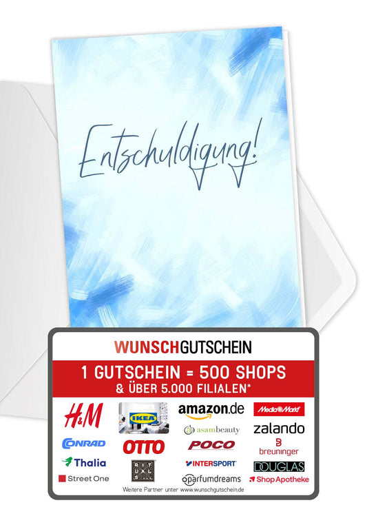 Entschuldigung - Blau