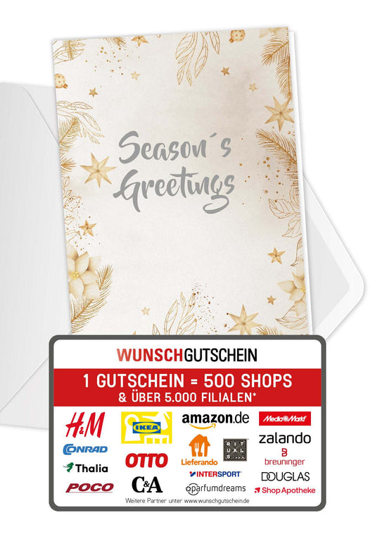 Season's Greetings - Gold