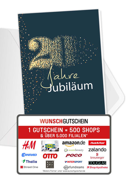 20 Jahre Jubiläum - Blau Gold