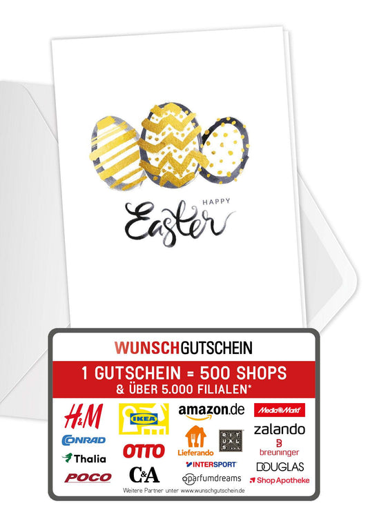 Happy Easter - Osterei Gold