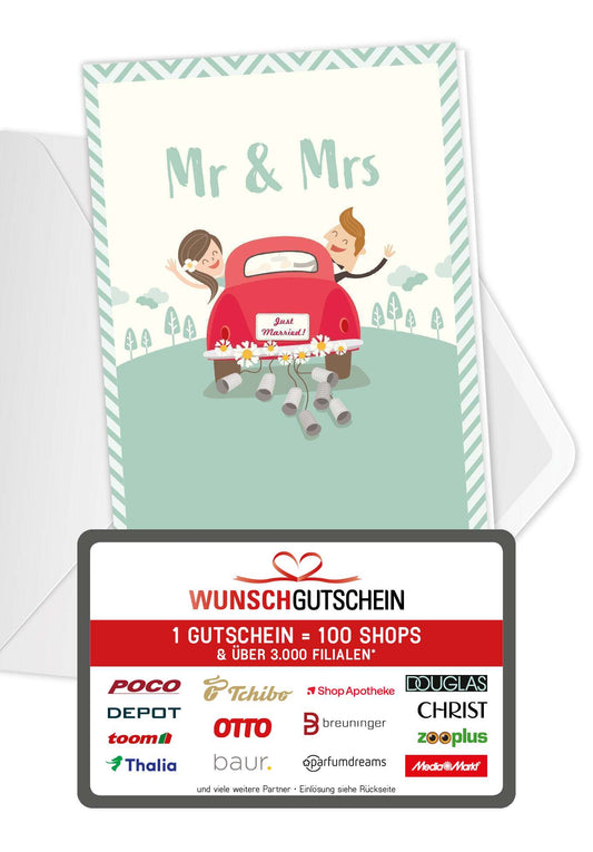 Mr & Mrs - Auto Mitarbeitergutschein