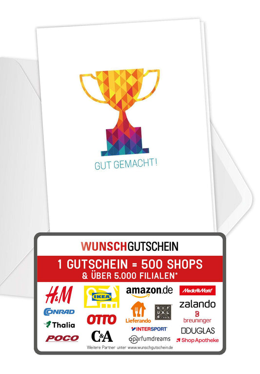 Gut gemacht - Pokal Bunt
