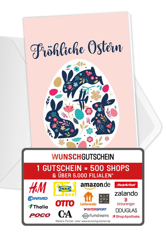 Fröhliche Ostern - Osterei Bunt
