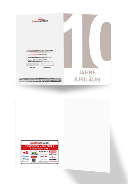 10 Jahre Jubiläum - Beige