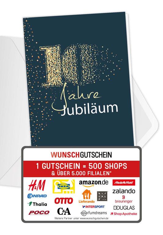 10 Jahre Jubiläum - Blau Gold