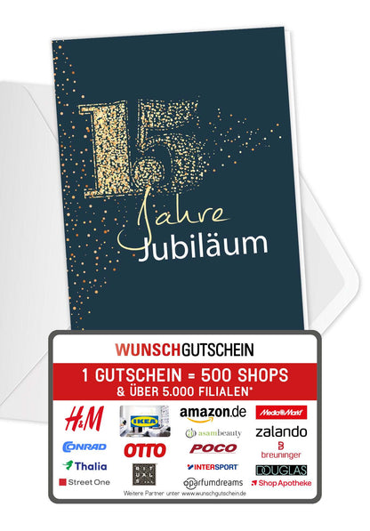 15 Jahre Jubiläum - Blau Gold