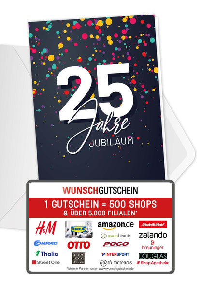 25 Jahre Jubiläum - Konfetti