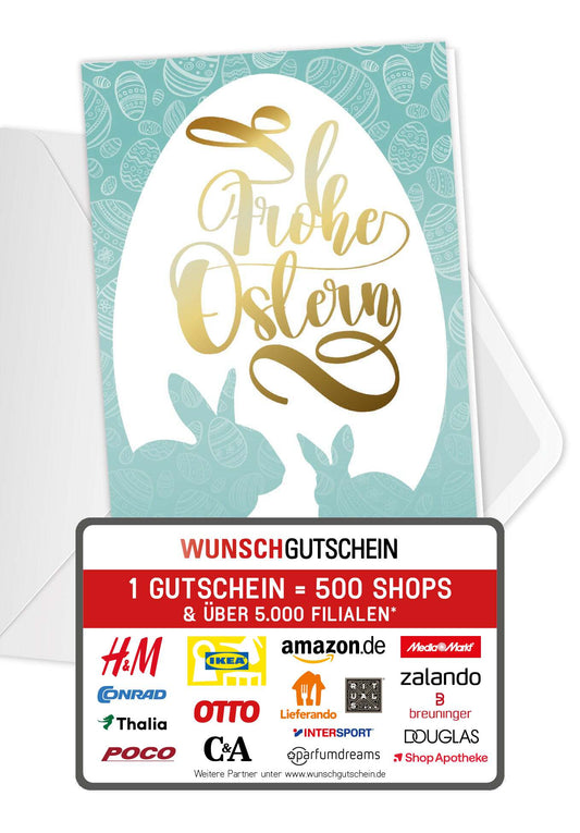 Frohe Ostern - Ei Hase
