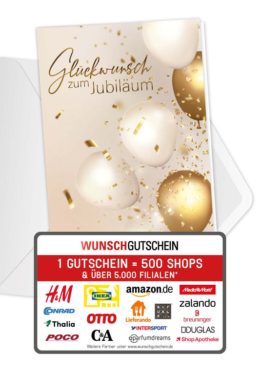 Glückwunsch zum Jubiläum - Gold