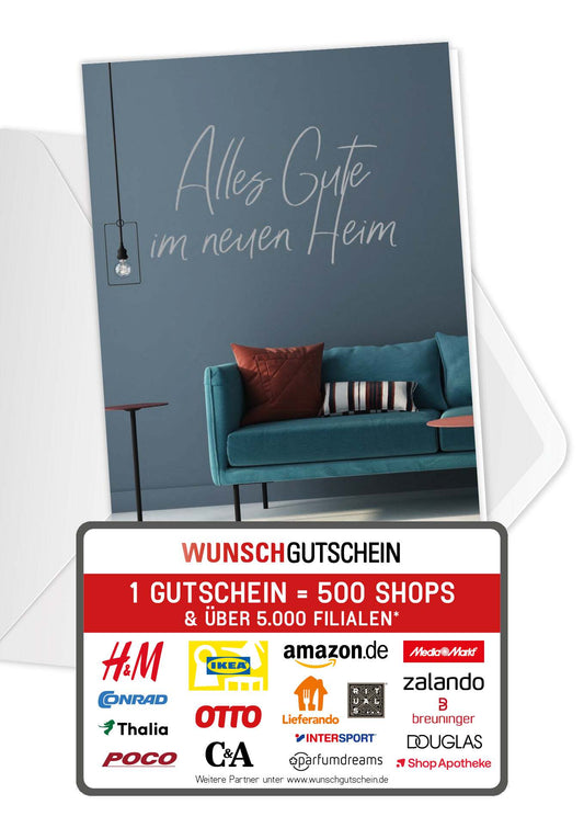 Alles Gute Heim - Sofa Blau