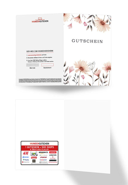 Gutschein - Blumen Weiß (Gutscheinwert)