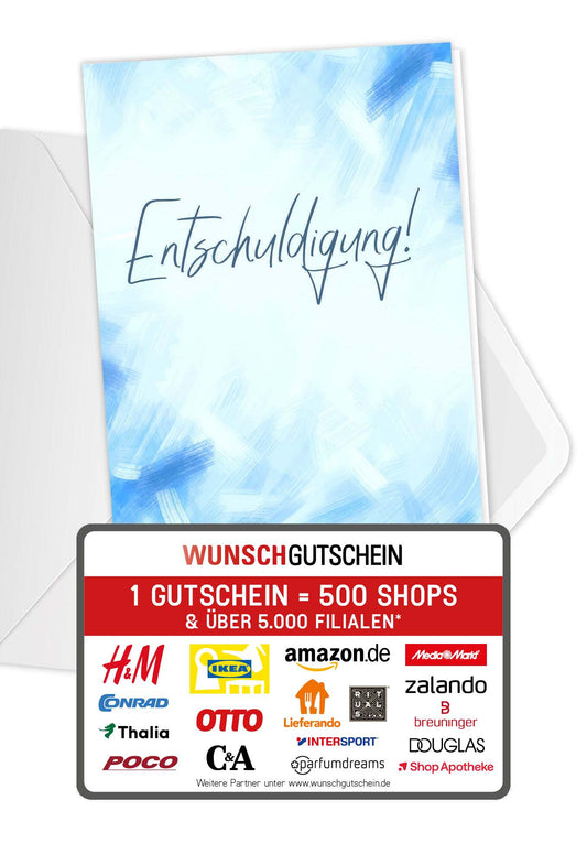 Entschuldigung - Blau